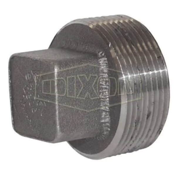 Square Head Plug, 2 in Nominal, MNPT End Style, 3000 lb, Forged Steel