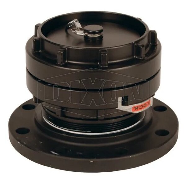 Adapter with Cap, 6 in, Class 150 Carbon Steel Flange x Storz