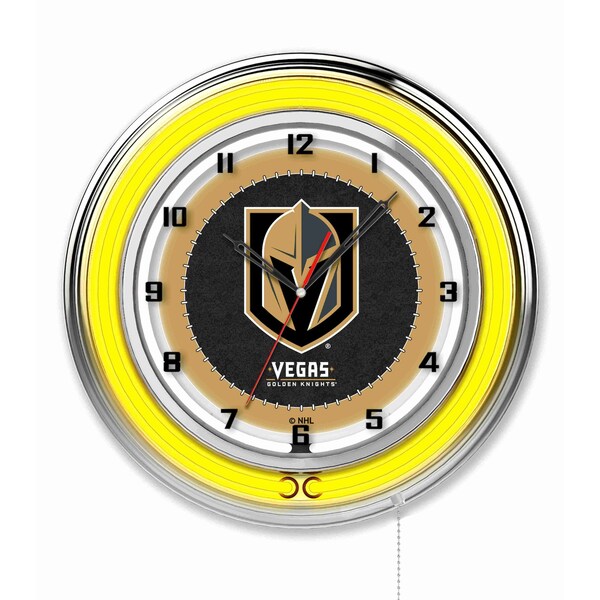 Vegas Golden Knights Double Neon 19" Clock, NHL