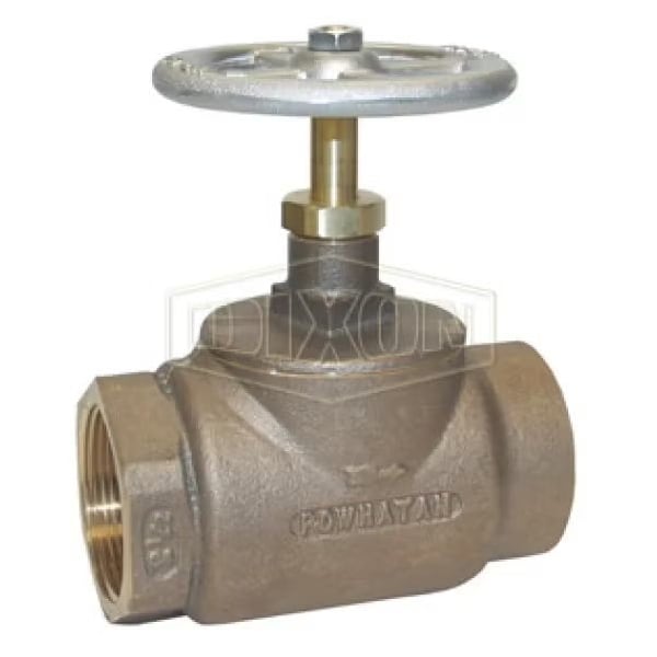 Straight Globe Valve, 1-1/2 in, FNPT, Brass Body