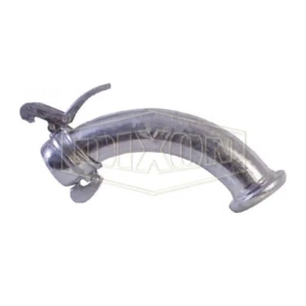 Type B 90Deg Quick Connect Elbow, 4 in, Female x Male, Steel, Domestic