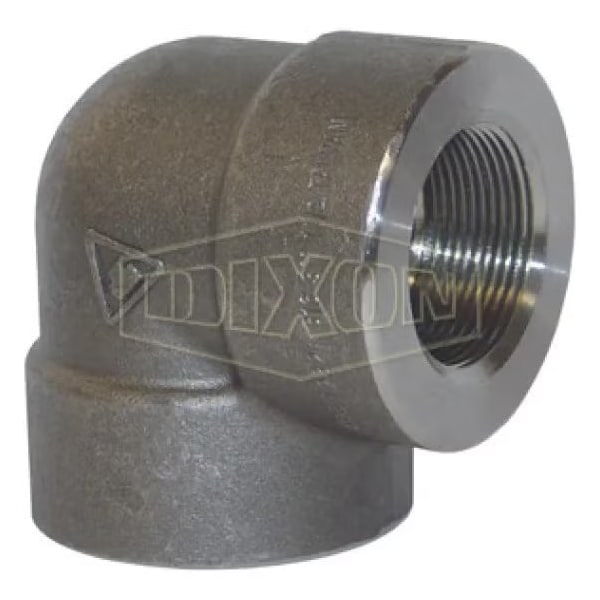 Threaded 90Deg Pipe Elbow, 1 in Nominal, FNPT End Style, 2000 lb, Forged Steel