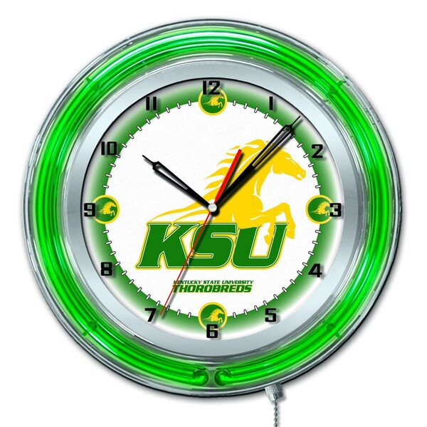 Kentucky State University Double Neon 19" Clock