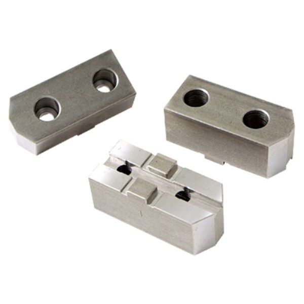 Taiki 8" Tongue & Groove Steel Soft Jaw 3 Piece Set