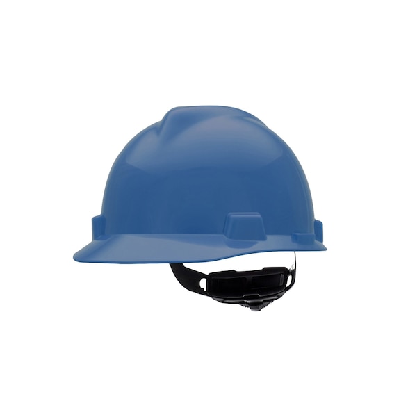 V-Gard Slotted Cap, HDPE, Fas-Trac III Suspension, Type I, Class E, Blue (standard size)