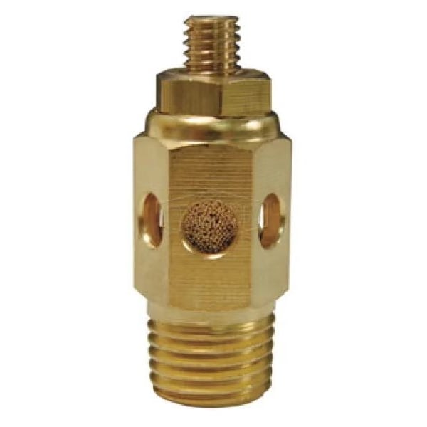 Speed Control Muffler, 3/4 in Port, 300 psi, 35 to 300DegF, 2-3/8 in OAL
