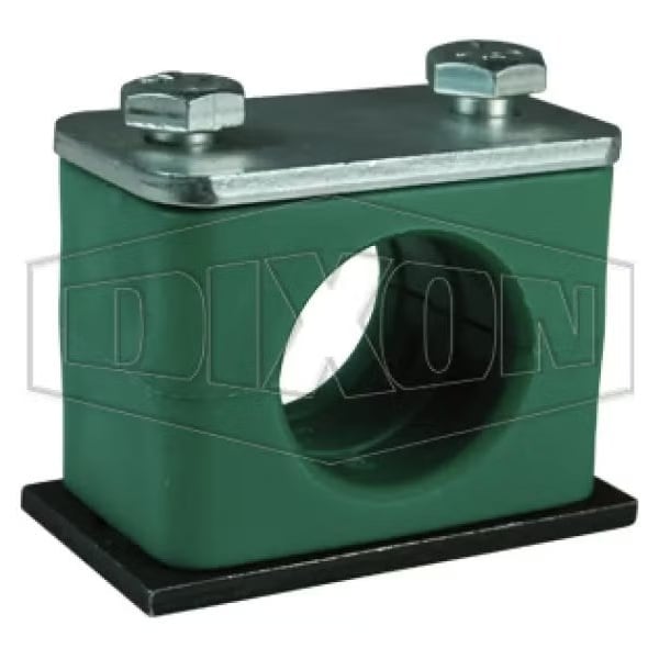 Heavy Duty Pipe Clamp, 1-1/2 in, Polypropylene/Steel