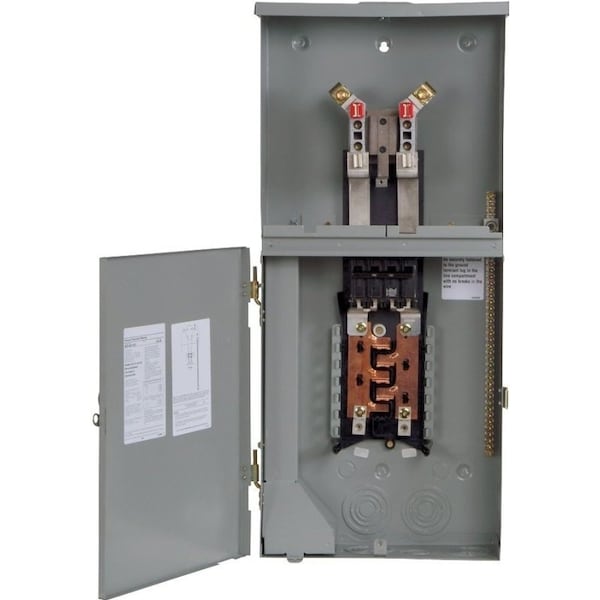 Load Center, MC, 8 Spaces, 200A, 120/240V AC, Main Circuit Breaker, 1 Phase