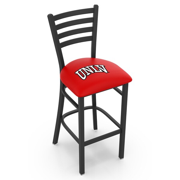 25" Blk Wrinkle UNLV Stationary Counter Stool, Ladder Back