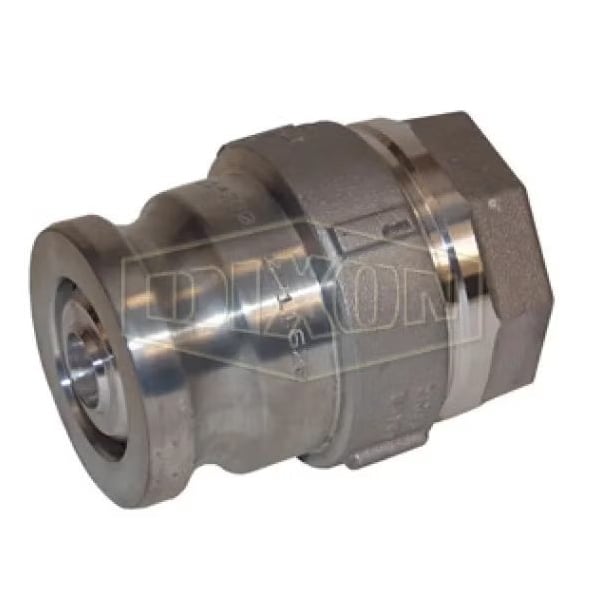 Bayloc Dry Disconnect Cam and Groove Adapter, 1-1/2 x 2 in, FNPT x Adapter, Aluminum, Domestic