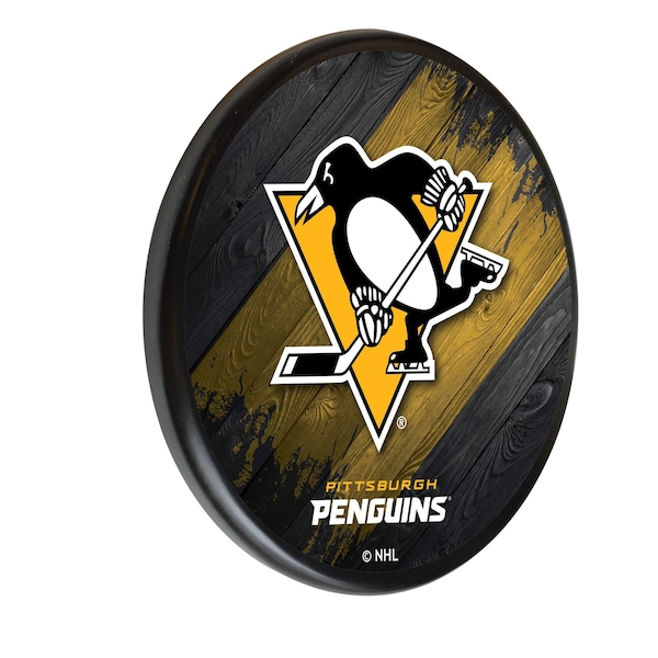 Pittsburgh Penguins 13" Solid Wood Sign