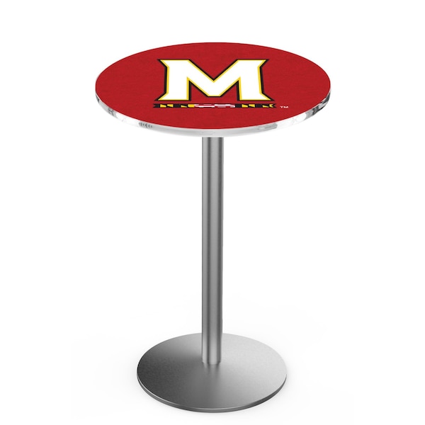 42" Stainless Steel Maryland Pub Table, 36" dia. Top