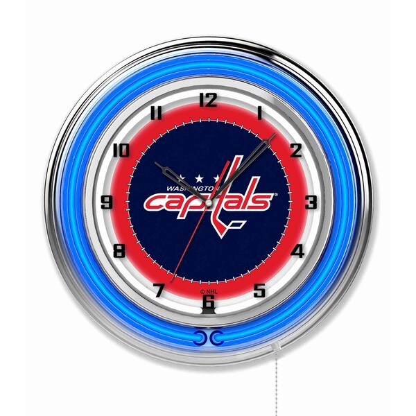 Washington Capitals Double Neon 19" Clock, NHL