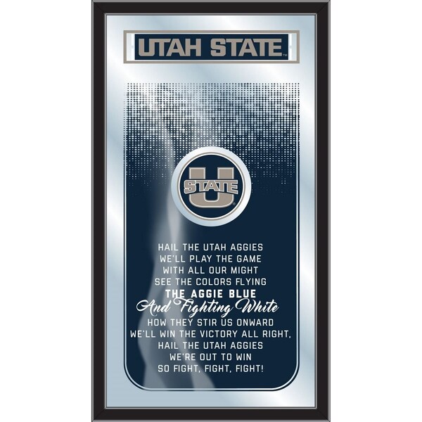 Utah State 26" x 15" Fight Song Mirror
