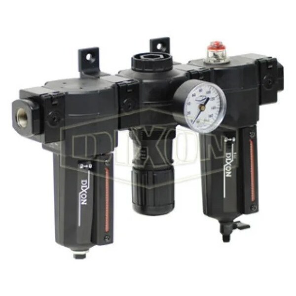 Norgren by  Standard Combination Unit with Slight Glass, 3/4 in Port, 140 SCFM Flow Rate, Aluminum B