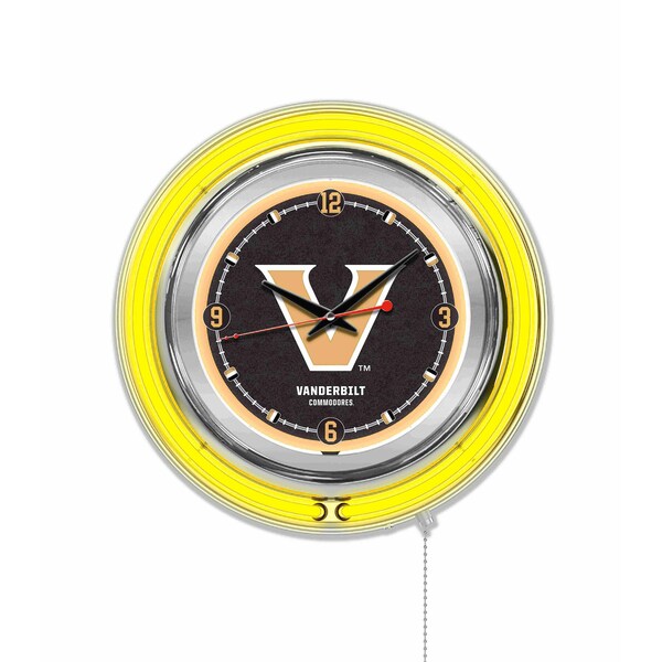 Vanderbilt University Double Neon 15" Clock