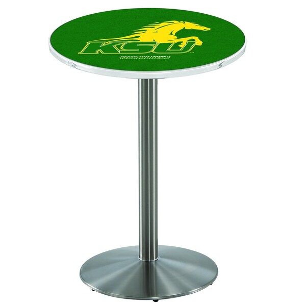 42" Stainless Steel Kentucky State University Pub Table, 36" dia. Top