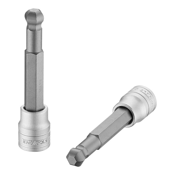 12mm 3/8 Inch Drive Metric Extra Long Ball End Hex Bit Chrome Vanadium Socket