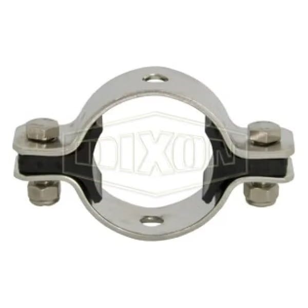 Round Tube Hanger with Nitrile Insert, 3 in Nominal, 304 SS, Domestic