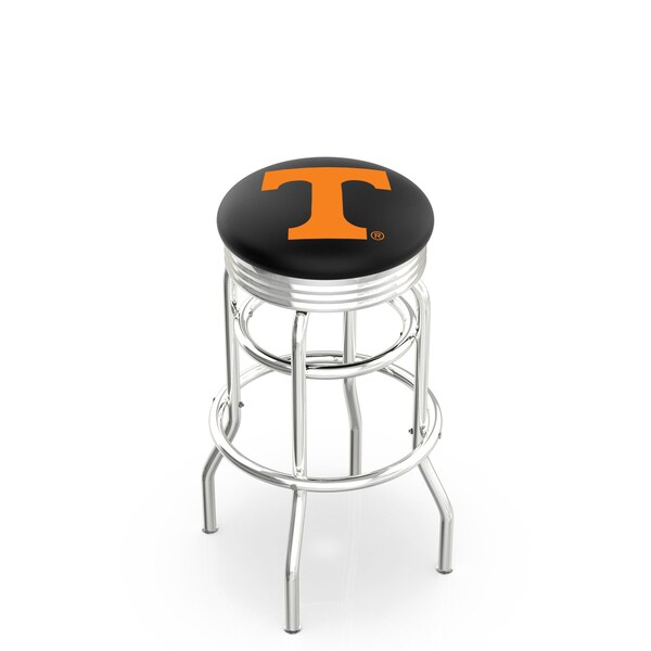 25" Chrome 2-Ring Tennessee Swivel Bar Stool, Accent Ring