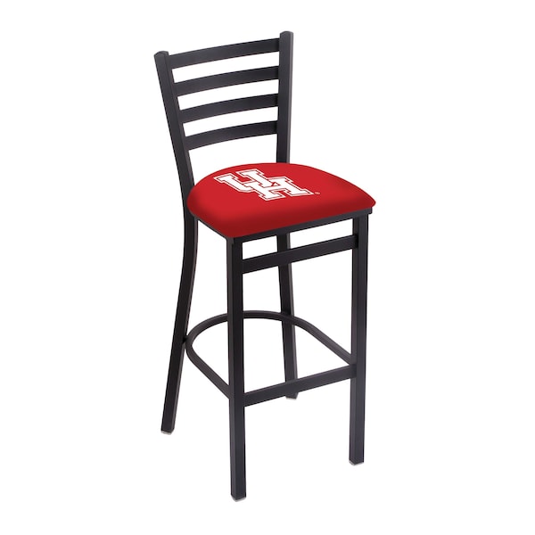 25" Blk Wrinkle Houston Stationary Counter Stool, Ladder Back