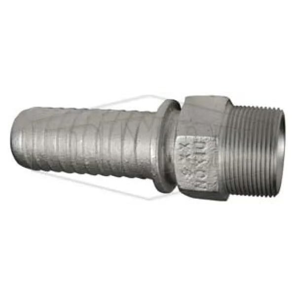 Hydraulic Hose Stem, 2 in Nominal, MNPT, Iron, Domestic