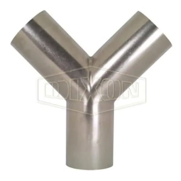 Weld True Wye, 3 in, 316L SS, Domestic