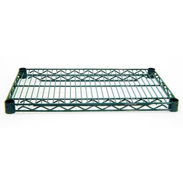 Special Value Wire Shelving, 72 in.W x 24 in.D, heavy duty, green epoxy coated, NSF