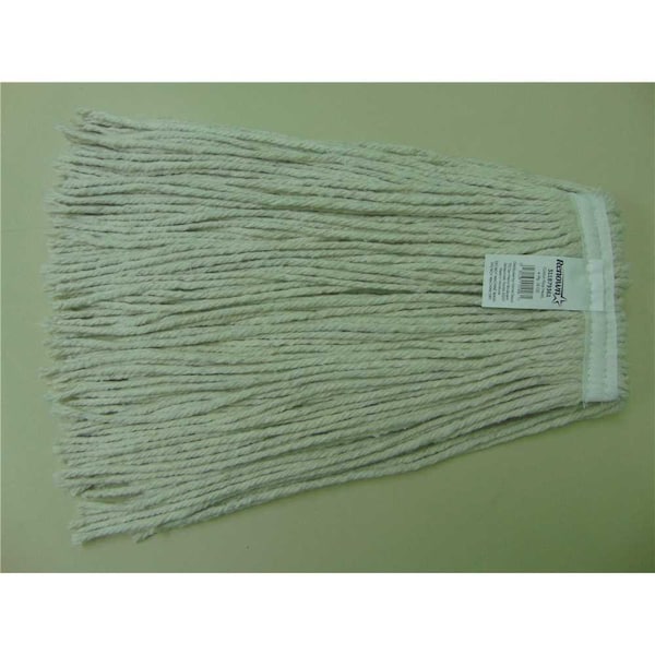 16 oz. 1 in. 4-Ply Natural Cotton Headband Cut End Mop Head, 6PK