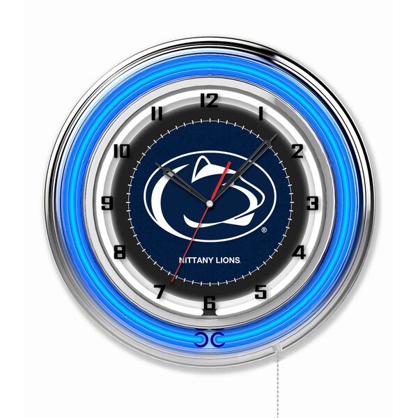 Pennsylvania State University Double Neon 19" Clock (Penn State)