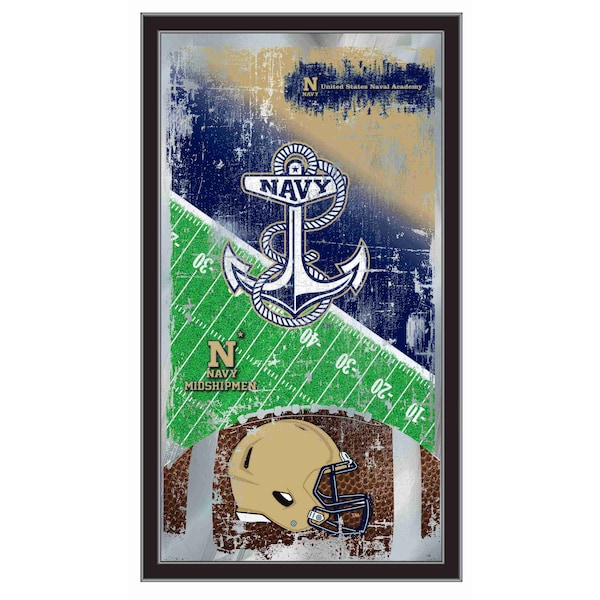 US Naval Academy NAVY 15" x 26" Football Mirror