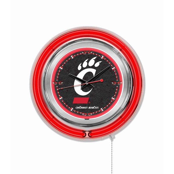 University of Cincinnati Double Neon 15" Clock
