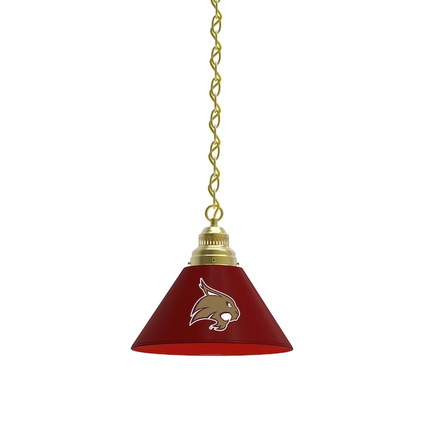 Texas State Pendant Light, Brass Fixture