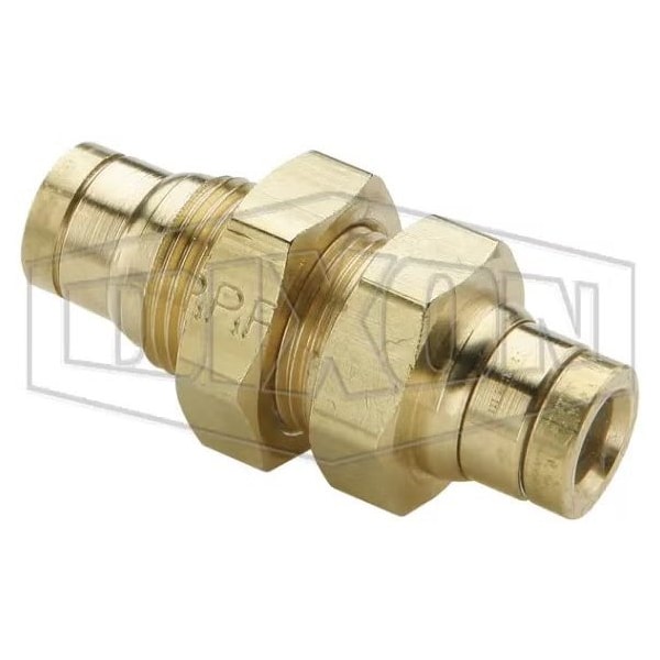 Legris by  Bulkhead Push-In Union, 1/2 in Nominal, Tube, 250 psi Pressure, Composite, Domestic