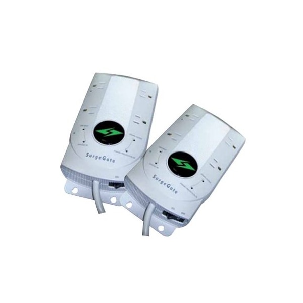 Outlet Strip, Surge, Switched, 4 Outlet(s) 8 ft.