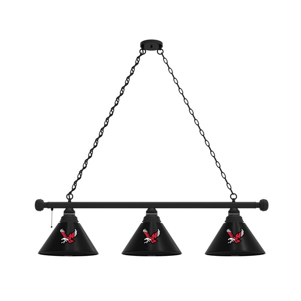 Eastern Washington 3 Shade Billiard Light, Black Fixture