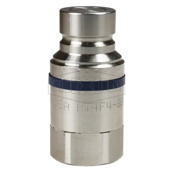 DQC HT Flushface Female Plug, 1/2-14 Nominal, Female BSPP, 316 SSss Steel