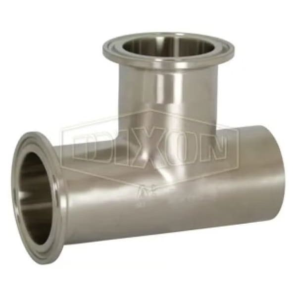 Branch Tee, 2 in, Butt Weld x Clamp x Clamp, 304 SS, Domestic