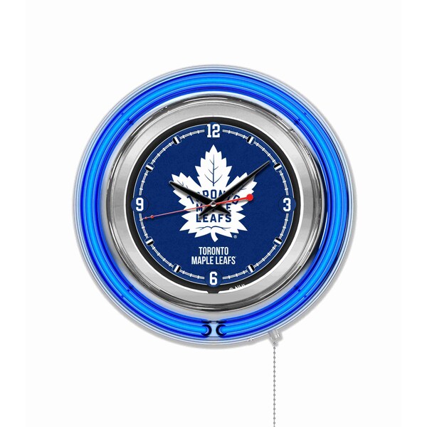 Toronto Maple Leafs Double Neon 15" Clock, NHL