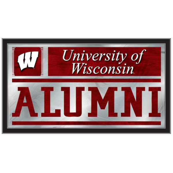 Wisconsin 26" x 15" Alumni Mirror