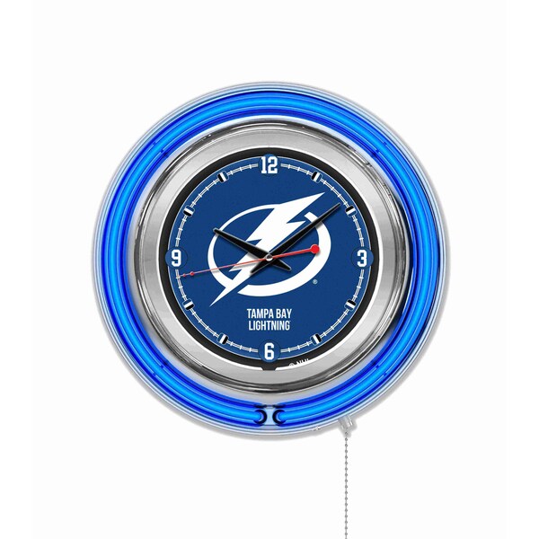 Tampa Bay Lightning Double Neon 15" Clock, NHL