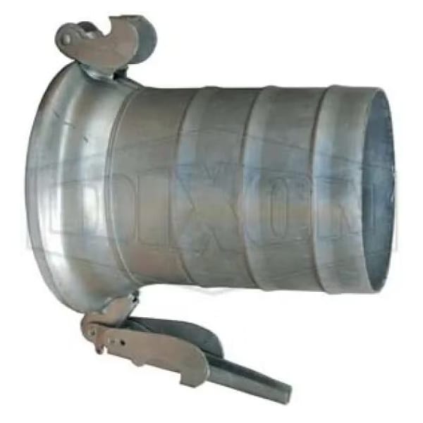 Type A Industrial Female Quick Connect Coupler, Coupling, 10 in, Quick Connect Coupler x Hose, Steel