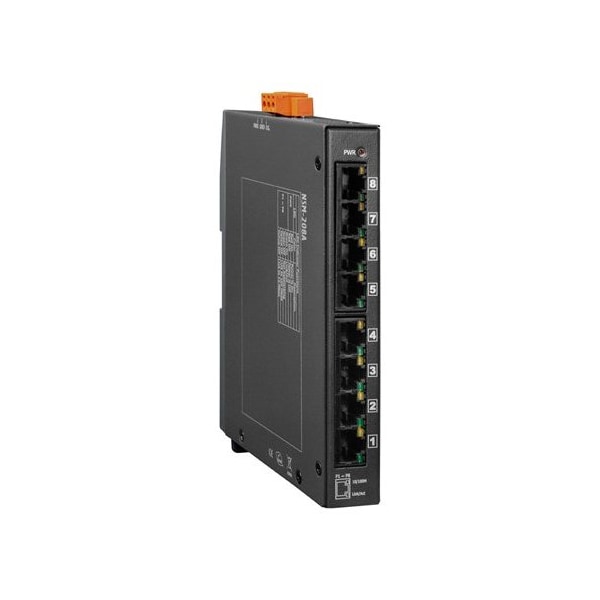Unmanaged 8-Port Industrial 10/100 Mbps Ethernet Switch, NSM208A