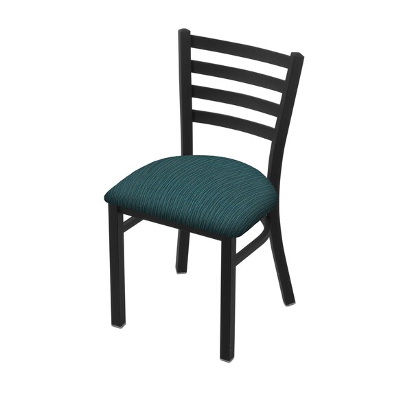 400 Jackie 18" Chair with Black Wrinkle Finish and Graph Tidal Seat