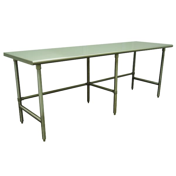 Work Table 96 in.W x 24 in.D 16 gauge 304 stainless steel top