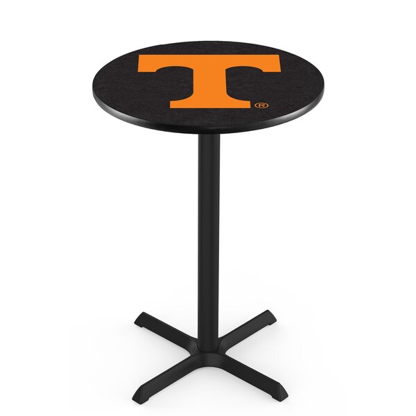 42" Blk Wrinkle Tennessee Pub Table, 36" dia. Top