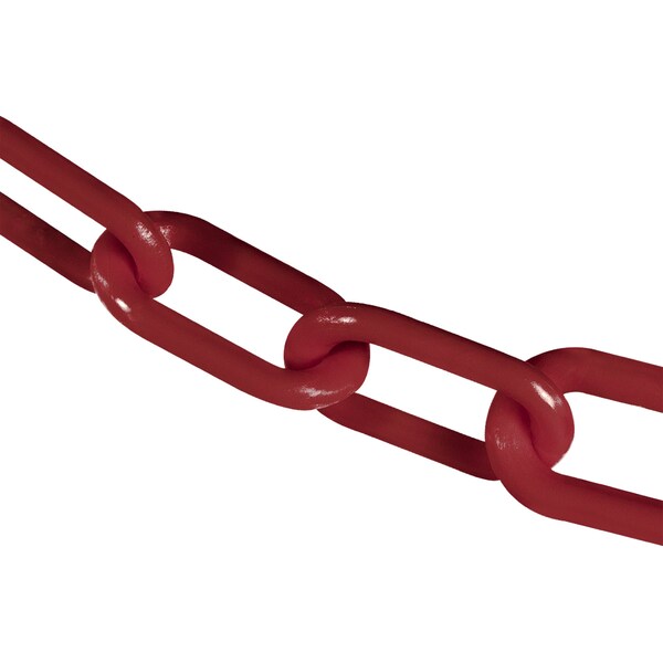 3" x 100' Crimson Plastic Safety Chain