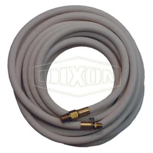 Hot Water Washdown Hose, 5/8 in, 50 ft L, 250 psi, Chlorobutyl, Domestic