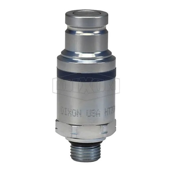 DQC HT Flushface Male Plug, 9/16-18 Nominal, Male O-Ring Boss, Steel