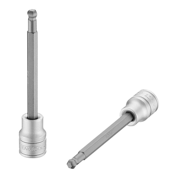 6mm 3/8 Inch Drive Metric Extra Long Ball End Hex Bit Chrome Vanadium Socket